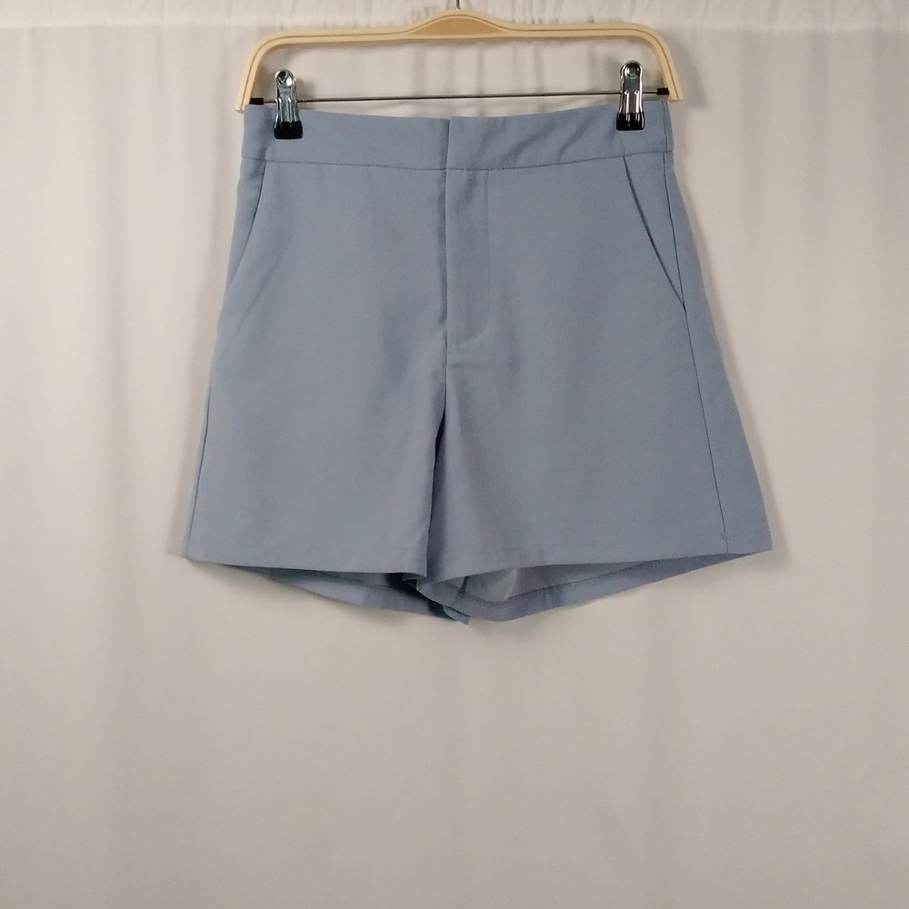 Princess Polly Sazan 4" Shorts Blue Womens 4 High Rise Career New With Tags